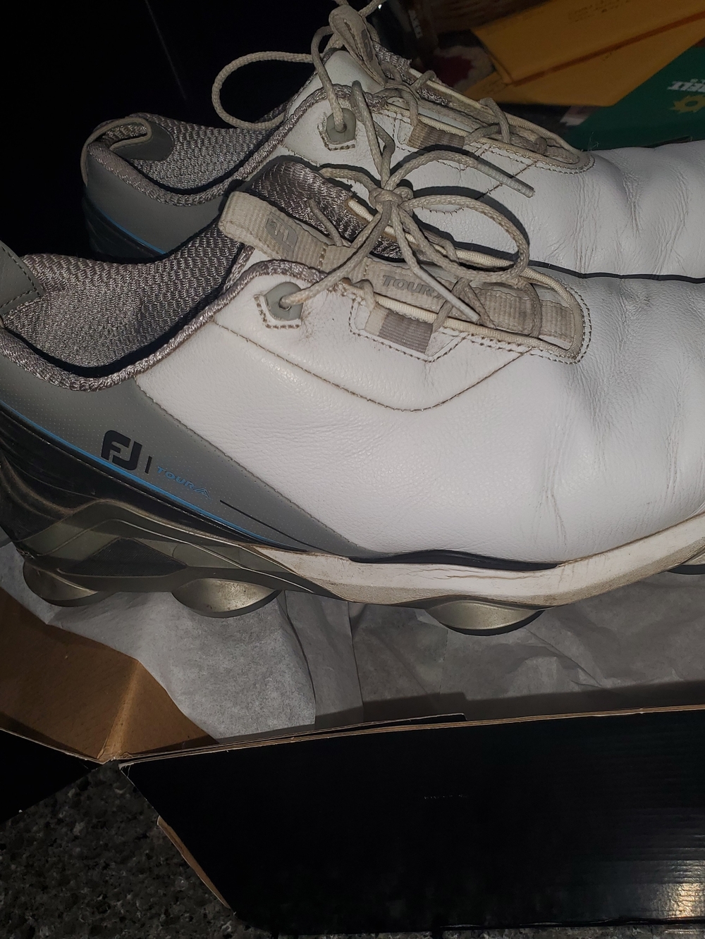 FootJoy White and Gray Men’s Athletic Golf Sneakers